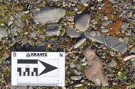Graviers (Alluvions de la Sûre), principalement formés de fragmetns de schiste, accessoirement Quartz