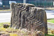 «Escalier en grès» (Grès de Luxembourg), sculpture