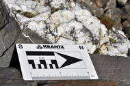 Grès quartzeux, cristaux de quartz